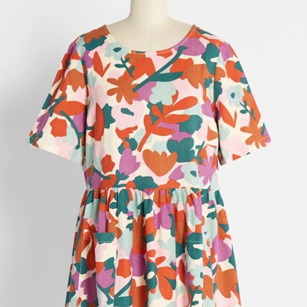 Springtime Impressions Babydoll Medium Dress Modcloth